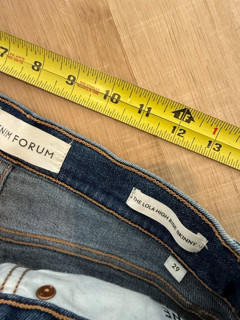 Denim Forum The Lola High Rise Skinny Size 29